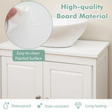 Under Freestanding Bathroom Vanity Sink Cabinet with 2 Doors-White