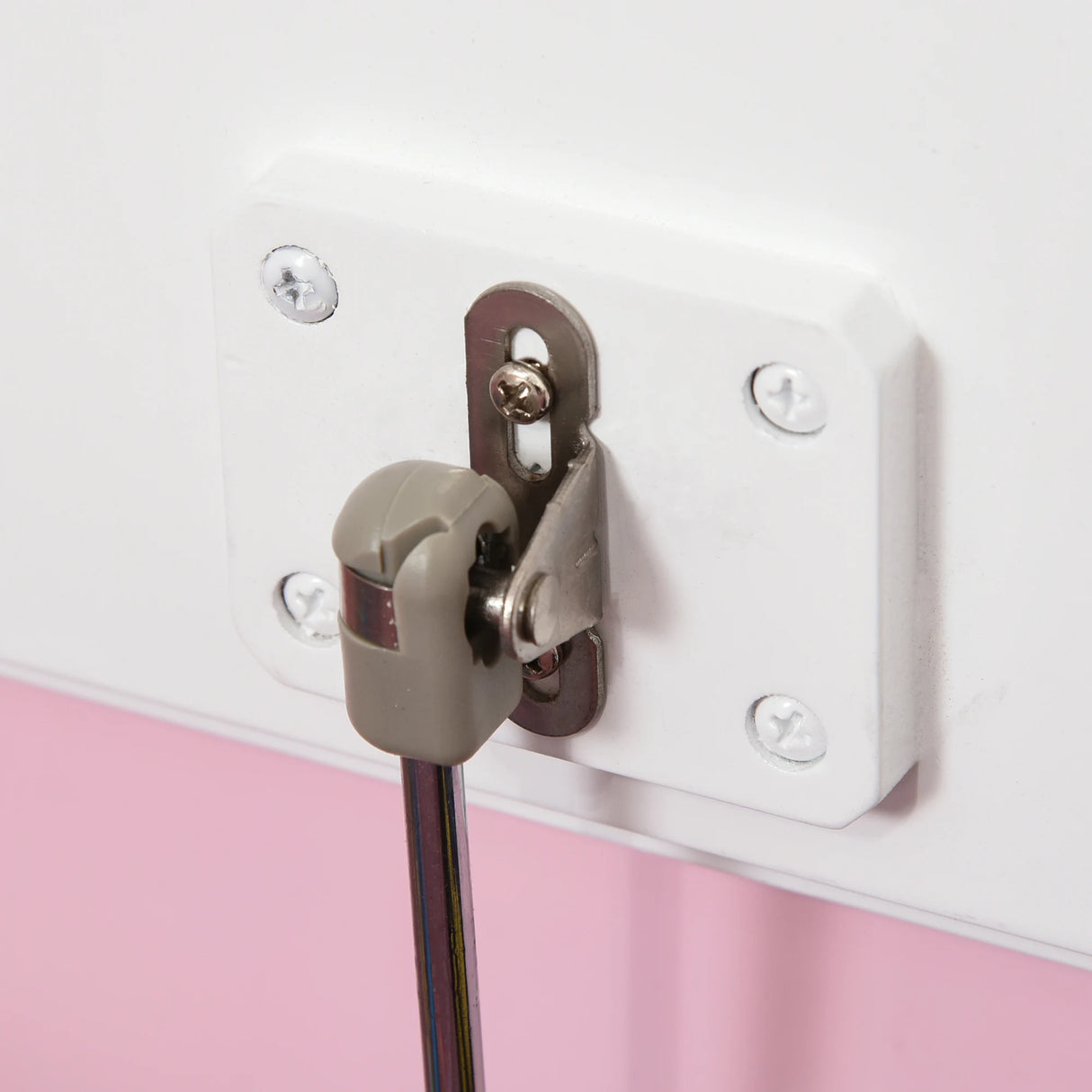 HOMCOM 2 In 1 Wooden Toy Box, Seat Storage Bench, Storage Chest Cabinet Organiser with Safety Pneumatic Rod, Pink