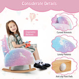 Rocking chair children Children&#39;s sofa Glow in the dark Children&#39;s armchair upholstered in flannel fabric