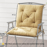 Outsunny Set of Two Outdoor Seat Cushions - Khaki