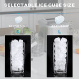 HOMCOM 12kg Compact Ice Machine, with Ice Scoop