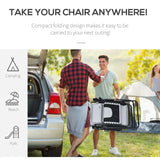 Outsunny Zero Gravity Lounger Chair, Folding Reclining Patio Chair with Padded Seat, Cup Holder, Soft Cushion and Headrest for Poolside, Camping, Light Grey