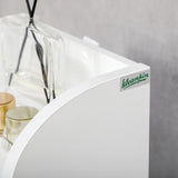 kleankin Multi-Storage Narrow Bathroom Cabinet - White