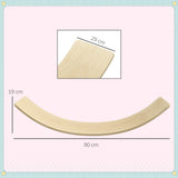 AIYAPLAY Wooden Balance Board for Children 3-8 Years Old, Natural Tone