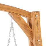 Outsunny 2 Seater Garden Swing Seat Swing Chair, Outdoor Wooden Swing Bench Seat