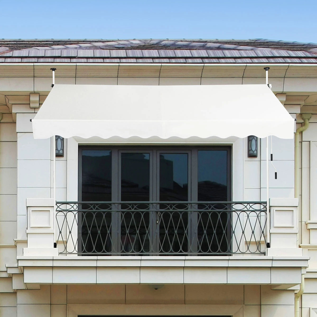 Expandable balcony awning 300x120cm