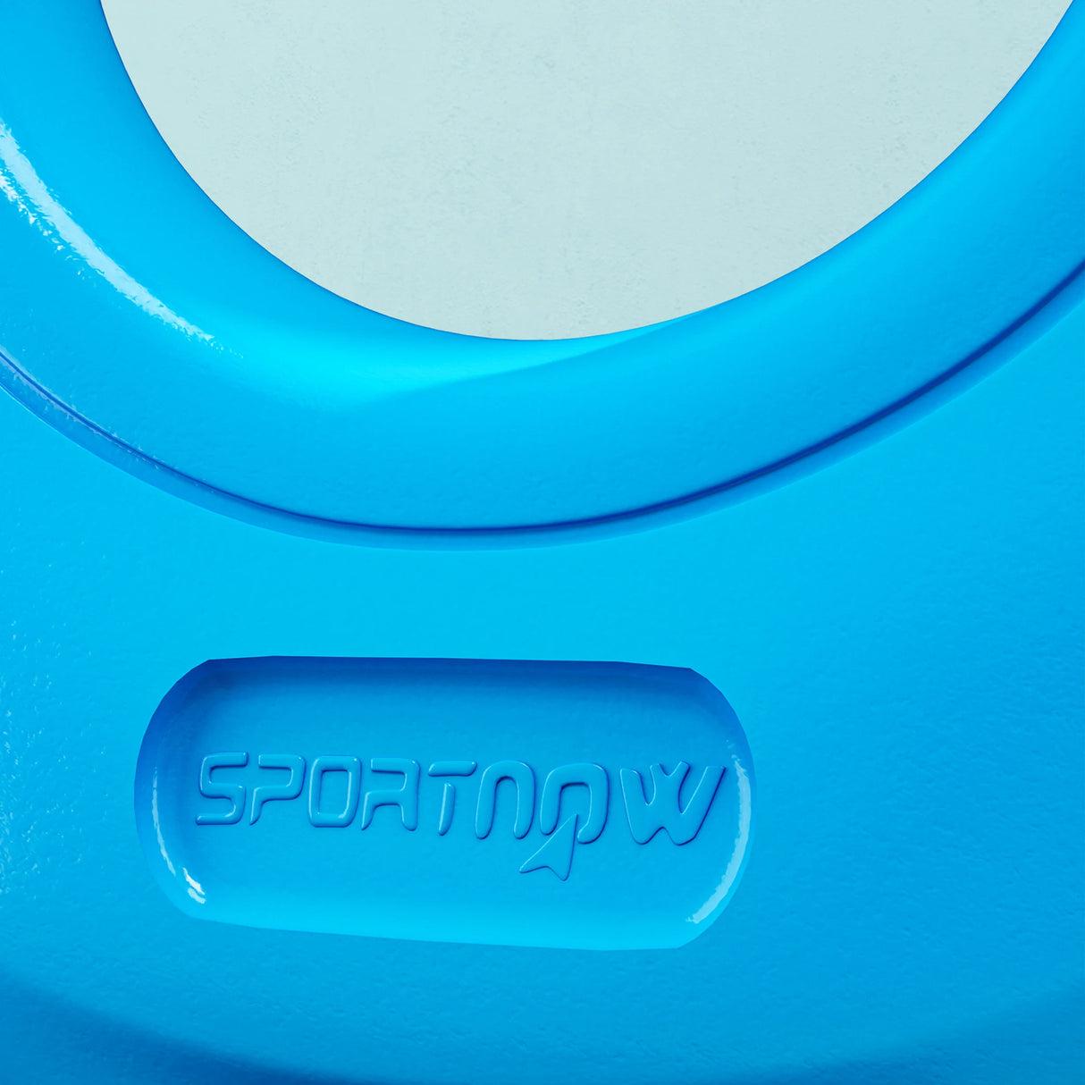 SPORTNOW 10kg Kettlebell, Kettle Bell with Wide Handle for Home Gym, Weight Lifting, Strength Training, Light Blue