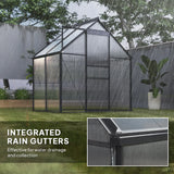 Outsunny 192.5 x 131cm Walk-In Polycarbonate Greenhouse