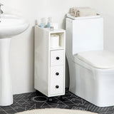 kleankin Slimline Bathroom Storage Cabinet - White