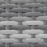 Outsunny 2 Seater Rattan Sofa with Cushions, 2-in-1 PE Rattan Daybed Sofa with Left Up or Down Armrests, Garden Chaise Lounger Loveseat for Outdoor, Patio, Mixed Grey