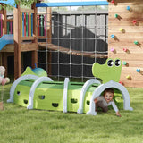 AIYAPLAY Crocodile Design Kids Play Tunnel for Ages 3-6 Crawl and Climb