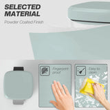 HOMCOM 20L Modern Boxy Metal Home Kitchen Bin - Light Green