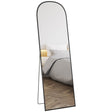 HOMCOM 162cm Aluminium Frame Standing Mirror - Black