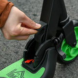 HOMCOM Folding Electric Scooter with Brake, for Ages 6+ Years, 8km/h Maximum Speed, Green