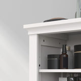 HOMCOM Multi-Storage Modern Bathroom Cabinet - White