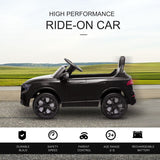 HOMCOM Audi RS Q8 Licensed Electric Car for Kids, 6V Kids' Electric Ride on with Remote Control, 7Ah Big Battery, Lights Bluetooth, Music USB MP3, for 3-5 Years Old, Black