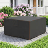 Outsunny Garden Furniture Cover, Waterproof Patio Furniture Cover with Air Vent, 420D Oxford Fabric, 125 x 125 x 74 cm, Black