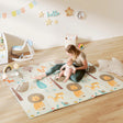 AIYAPLAY Baby Play Mat, Double Sideded Foldable Kids Crawling Mat, Reversible & Waterproof, Animal