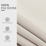 Outsunny Awning Replacement Canopy, Water Resistant UPF 50+ Sun Shade Cover for 3 x 2.5 m Garden Awning (Fabric Only), Cream White