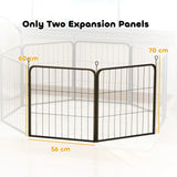 PawHut Two-Piece Dog Pen Expansion Pack for Small Dogs, 60cm Tall Animal Pen with Three Connecting Stakes