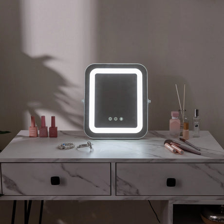 Multi-occasion 3 Colour LED Mirror with Smart Touch Control-White