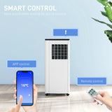 HOMCOM 9,000 BTU App-Controlled Mobile Air Conditioner, 20m2 Radius - White