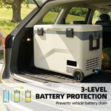 Outsunny 42.5L Compressor Car Fridge Freezer, Camping Refrigerator with App Control, 20C-20C