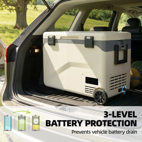 Outsunny 42.5L Compressor Car Fridge Freezer, Camping Refrigerator with App Control, 20C-20C