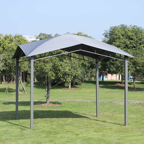 Outsunny 3x3(m) Outdoor Gazebo Garden Pavilion Sunshade Canopy Tent with Steel Frame, Grey