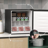 HOMCOM 35L Mini Freezer, -24 to -14 Temperature - Black