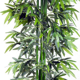 Outsunny 6ft Artificial Bamboo Tree Plant Greenary in A Pot for Home Office Planter 1.8M