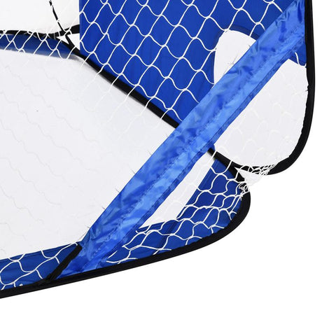 HOMCOM 2 in 1 Pop Up Football Net Set of Two Target Goal Net for Garden Outdoor Sports and Practise