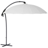 Outsunny 2.7m Cantilever Parasol, with Cross Base - Grey