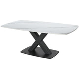 Coffee Table - In White Stone