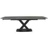 Large Extending Dining Table 160-240cm - In Grey Stone