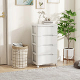 Rolling Storage Cabinet with Universal Wheels and 5/6/7 Drawers-5 Drawers