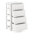 Rolling Storage Cabinet with Universal Wheels and 5/6/7 Drawers-5 Drawers