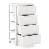 Rolling Storage Cabinet with Universal Wheels and 5/6/7 Drawers-5 Drawers