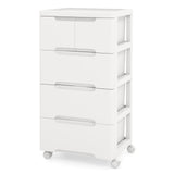 Rolling Storage Cabinet with Universal Wheels and 5/6/7 Drawers-5 Drawers