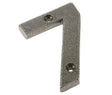 Valley Forge Door Numerals Pewter No. 7