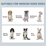 PawHut Pet Feeding Station with Raised Dog Bowls, Adjustable Panel, Hooks, Black