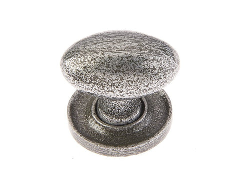 Oval Cupboard Knobs 27x36mm Pewter