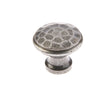 Hammered Cupboard Knobs 20mm Pewter