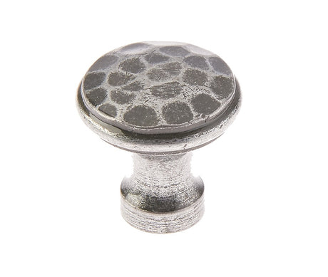 Hammered Cupboard Knobs 30mm Pewter