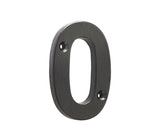 Valley Forge Door Numerals Black No. 0
