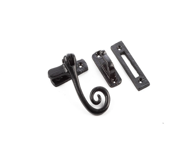 Valley Forge Range Curly Tail Casement Fasteners 90x55mm Black