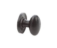 Oval Cupboard Knobs 27x36mm Black