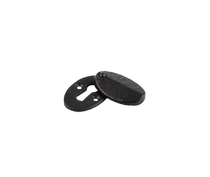 Valley Forge Oval Covered Escutcheon 50x31x9mm Black