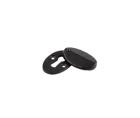 Valley Forge Oval Covered Escutcheon 50x31x9mm Black