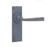 Valley Forge Door Handle on Latchplate Beeswax